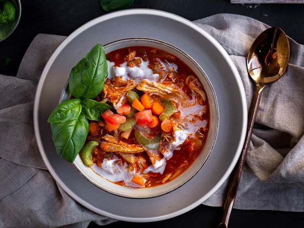 Whole30 Tomato, Chicken and Basil Soup | Otamot - Otamot Foods
