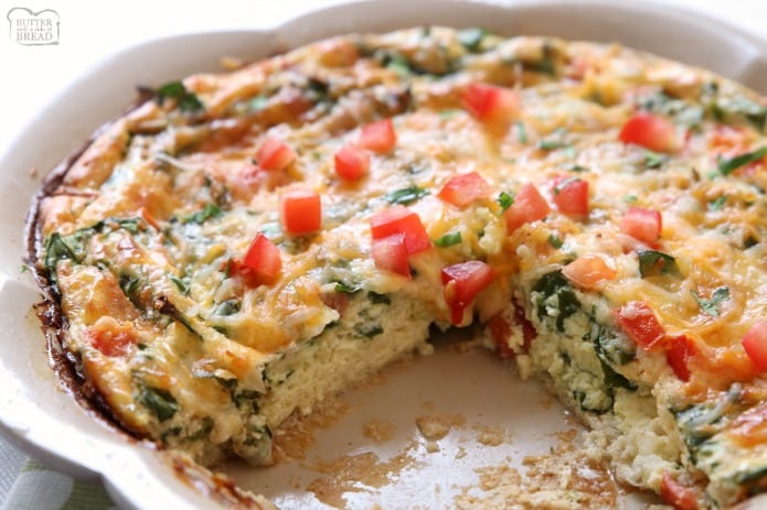 Tomato and Spinach Quiche