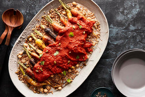 Roasted Carrots with Farro