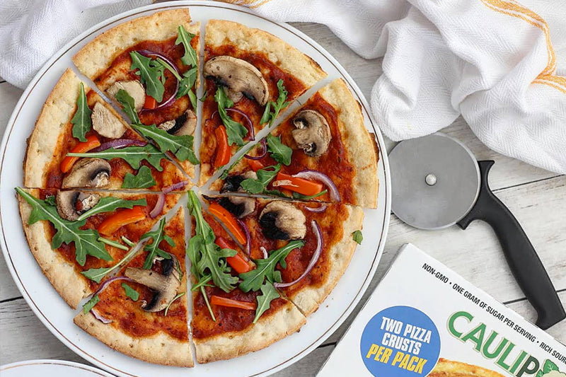 Veggie-Loaded Cauliflower Pizza